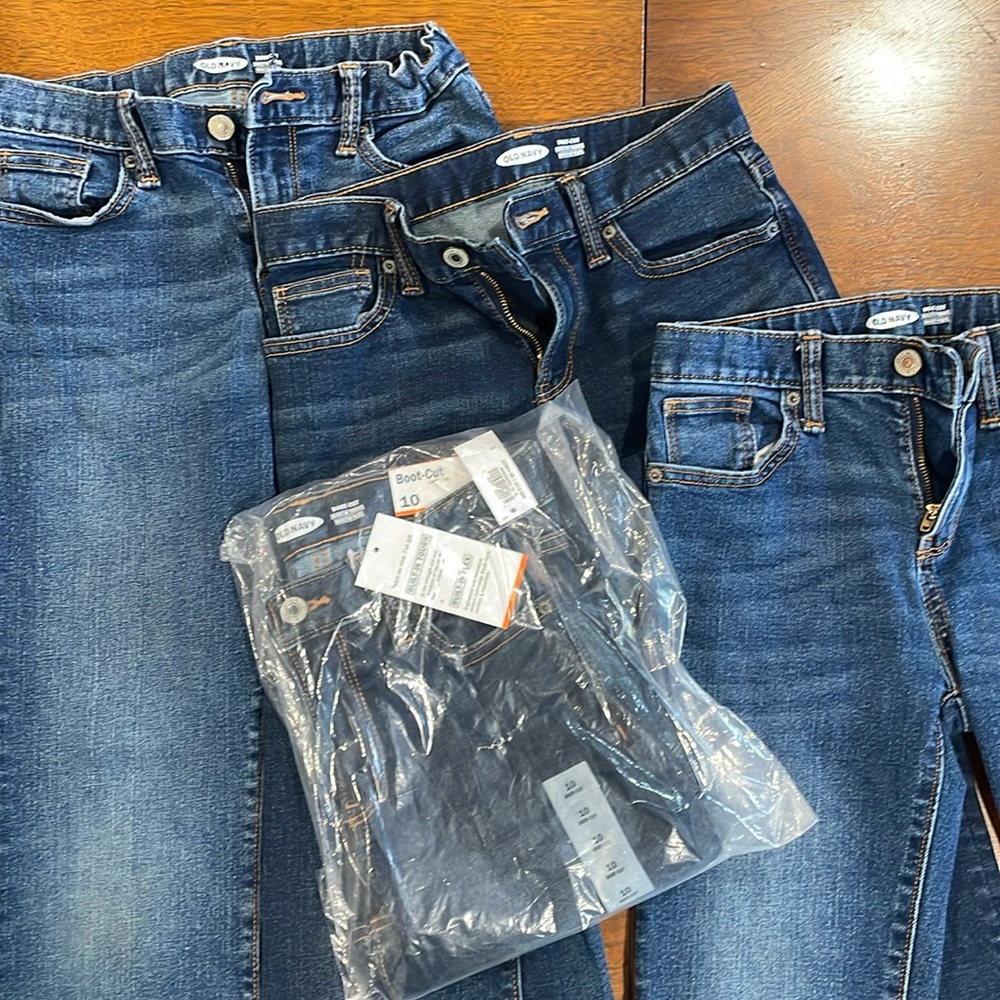 Lot of Old Navy Boot Cut size 10 blue jeans